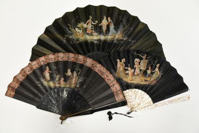 Three Lauronce fans, France, circa 1870
The...