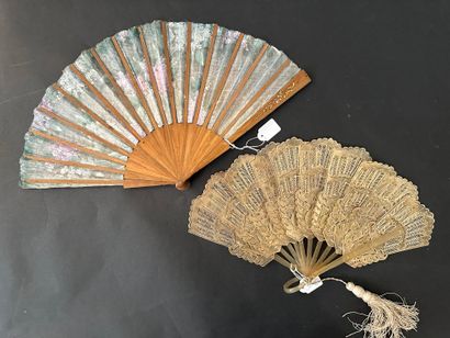Two fans, 20th century
*a buffalo horn fan,...