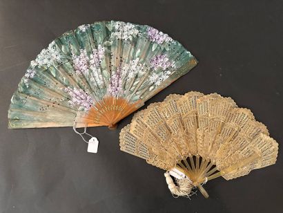 Two fans, 20th century
*a buffalo horn fan,...