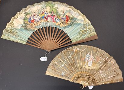 Three fans, Europe, 19th century 

*The first,...