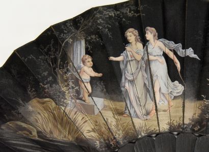 Three fans, France, circa 1870
The leaves...