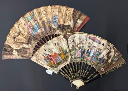 Two fans, Europe, circa 1780
* The 1st, in...