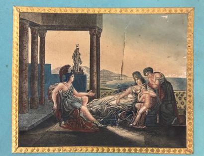 Dido and Aeneas, France, circa 1800
Polygonal...