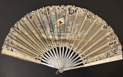 À la barrière, France, circa 1890 
Folded...