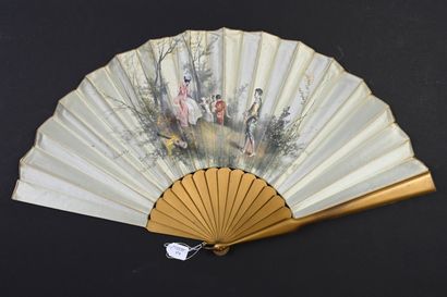 L'escarpolette, France, circa 1890 
Folded...