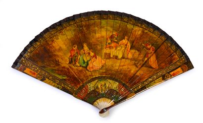 Lunch in the open air, circa 1900 
Painted...