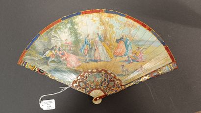 The bouquet, circa 1900 
Broken bone fan...