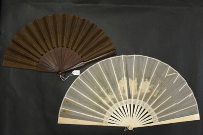 Two fans, France, circa 1880-1890

*One,...