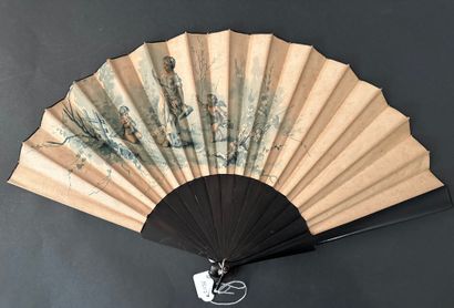 Four fans in the Lauronce style, France,...