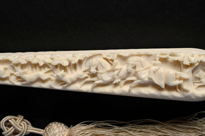 Hunting, Europe, circa 1880
Broken-type ivory...