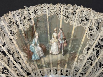 Promenade galante, France, circa 1900
Folded...