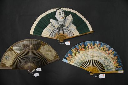 Three fans, Europe, 20th century
Decorated...