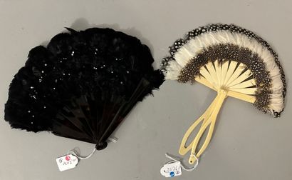Two feather fans, early 20th century

*One...