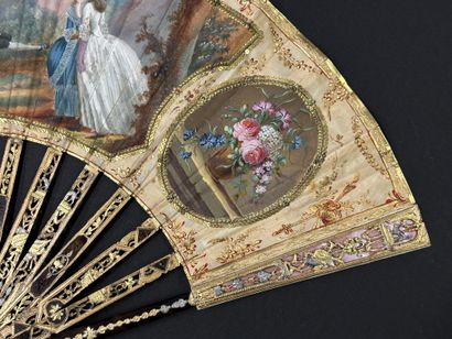 Reading in the garden, France, circa 1780
Folded...