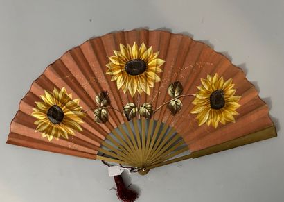 Three fans with flowers, France, circa 1890

*The...