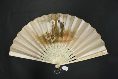 Three fans, France, circa 1870
The leaves...