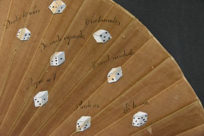 Guessing game, Spain, circa 1890
Folded fan,...