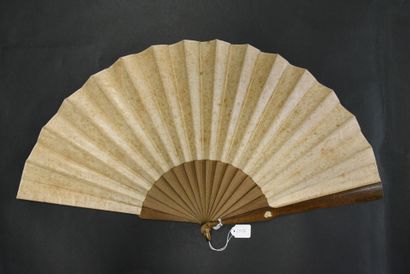 Three fans, France, circa 1870
The leaves...