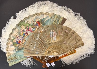 Three fans, Europe, 19th century 

*The first,...