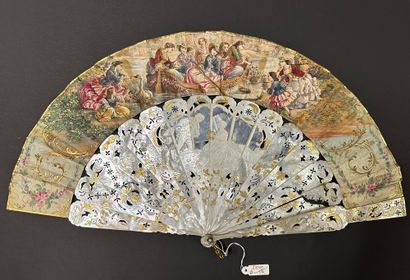 Promenade en barque, France, circa 1850
Folded...