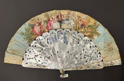 Promenade en barque, France, circa 1850
Folded...