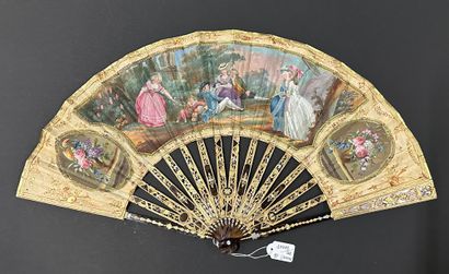 Reading in the garden, France, circa 1780
Folded...