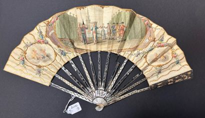 Play, Europe, circa 1770-1780 
Folded fan,...