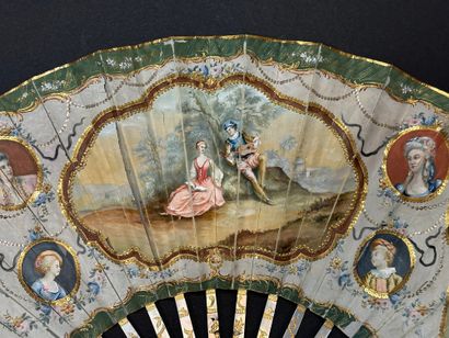 In the taste of Watteau, France, circa 1890-1900
Folded...