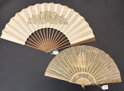 Three fans, Europe, 19th century 

*The first,...