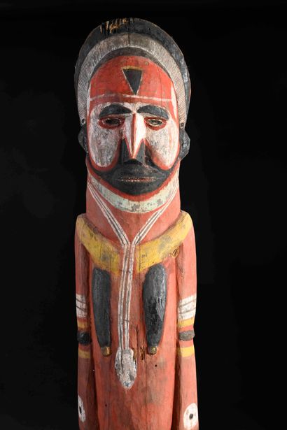 Abelam statue, Maprik Mountains, Papua New...