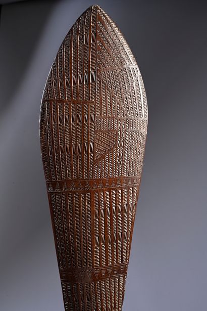 Wooden akau tau club Tonga Island (casuarina...