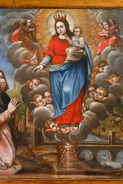 Late 17th century Lima school 
Virgin and...