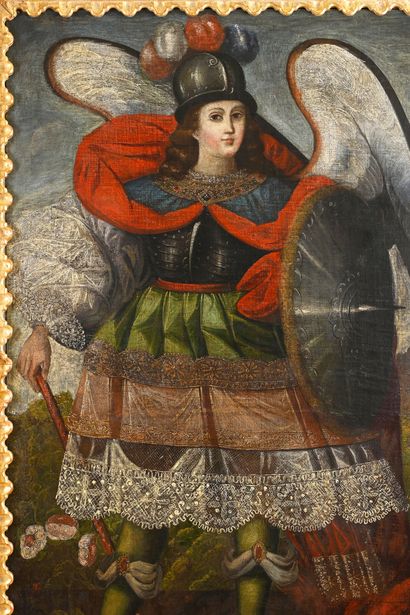 Cuzco school, attributed to Juan Zapata Inca...