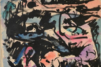 PIERRE ALECHINSKY (b. 1927) 
Untitled, 1956
Ink...