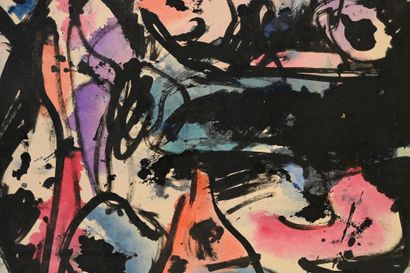 PIERRE ALECHINSKY (b. 1927) 
Untitled, 1956
Ink...