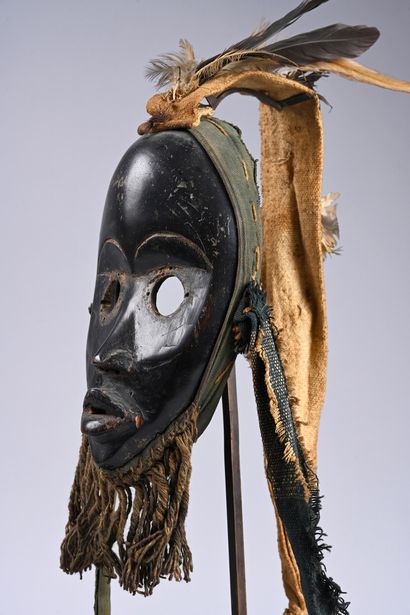 Mask dan côté d'ivoire 
Wood, plant fibers,...