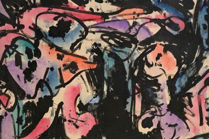 PIERRE ALECHINSKY (b. 1927) 
Untitled, 1956
Ink...
