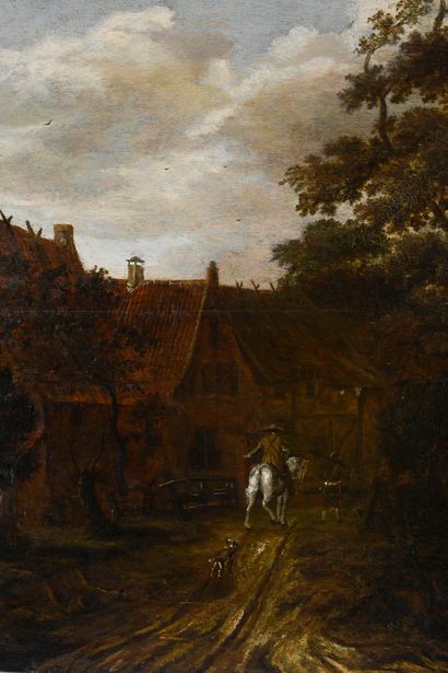 Attributed to Meindert Hobbema (1638-1709)
Lively...