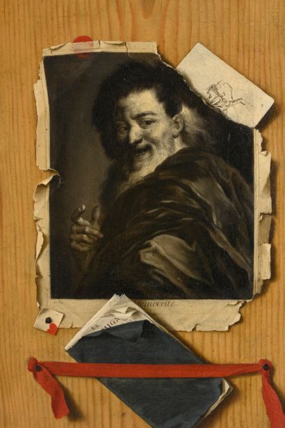 Attributed to Gaspard GRESLY (1712-1756)
Trompe-l'oeil...