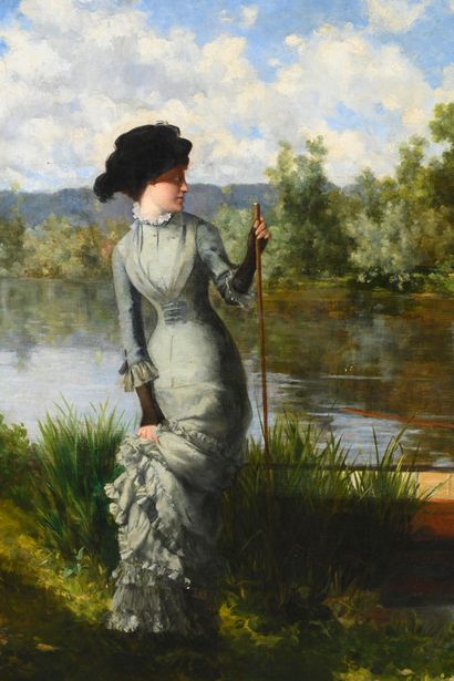 Joseph ALBERT (1851-1922)
Boating on the...