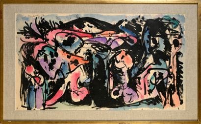 PIERRE ALECHINSKY (b. 1927) 
Untitled, 1956
Ink...