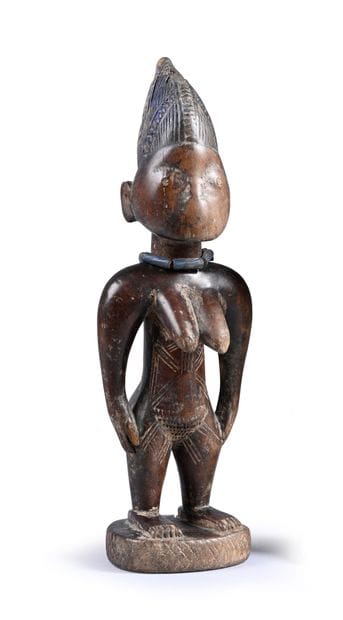 Female statuette, Ibeji era, Yoruba (Oyo)...