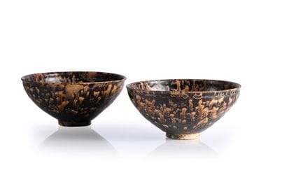 CHINA, Song Dynasty
Set of two Jizhou glazed...