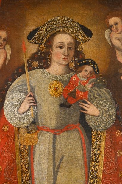 Cuzco school circa 1700
Pilgrim Virgin and...