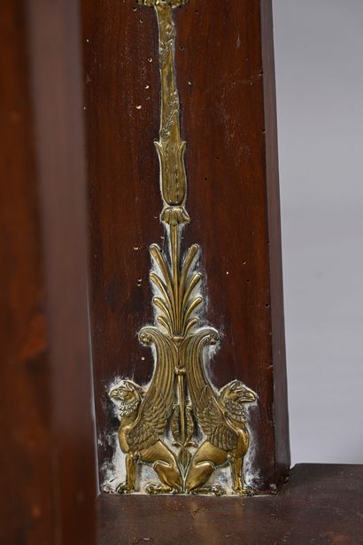 Rectangular mahogany and mahogany veneer...