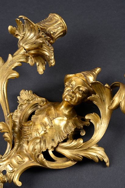 Suite of four Chinese-style sconces, 
in...