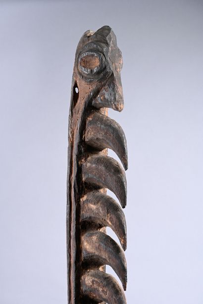 Ritual figure placed in the roof structure...
