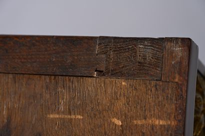 Mahogany and lemon-tree veneered chest of...