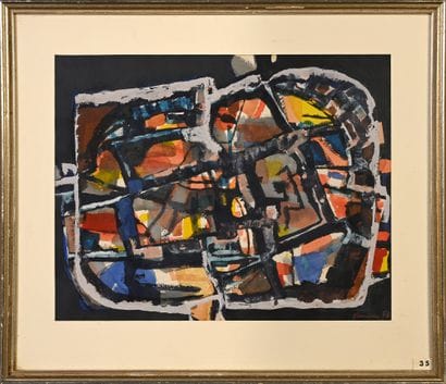 CORNEILLE (1922-2010) 
Untitled, 1956
Gouache...
