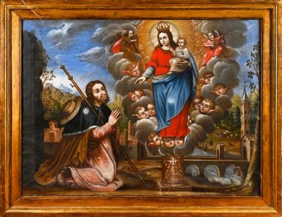 Late 17th century Lima school 
Virgin and...